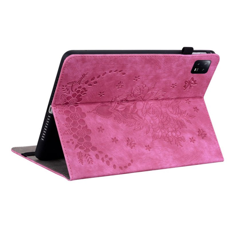 Fodral För Xiaomi Pad 6 Rosa Lädereffekt