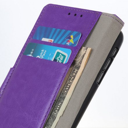 Fodral För Xiaomi Redmi 10 Enkel Glänsande Lädereffekt