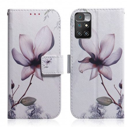 Fodral För Xiaomi Redmi 10 Gammal Rosenblomma