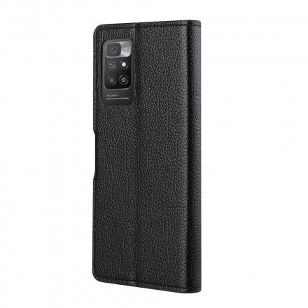 Fodral För Xiaomi Redmi 10 Litchi Grain Lädereffekt