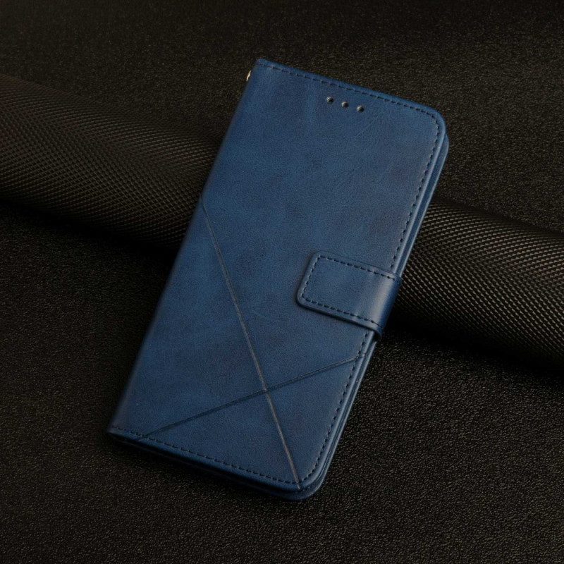 Fodral För Xiaomi Redmi 10C Geo X Design Läderstil