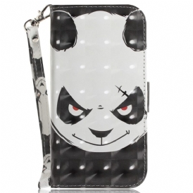 Fodral För Xiaomi Redmi 10C Med Kedjar Arg Panda Med Rem