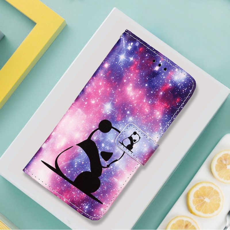 Fodral För Xiaomi Redmi 10C Med Kedjar Thong Space Panda