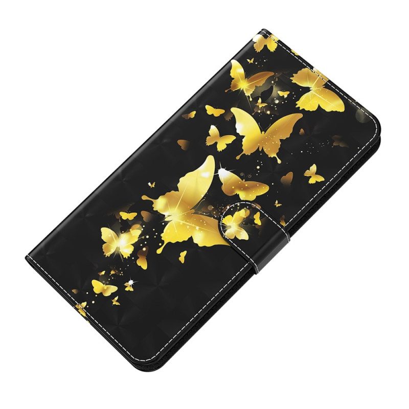 Fodral För Xiaomi Redmi 10C Med Kedjar Thongfjärilar