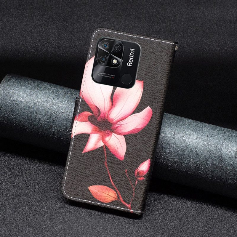 Fodral För Xiaomi Redmi 10C Rosa Blomma