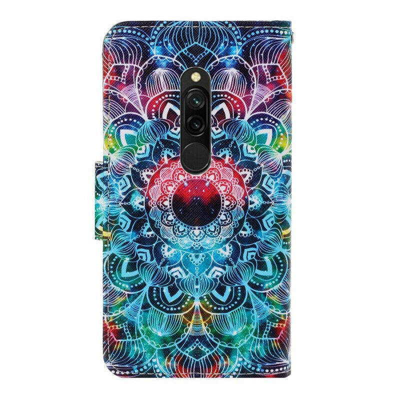 Fodral För Xiaomi Redmi 8 Med Kedjar Flashy Strappy Mandala