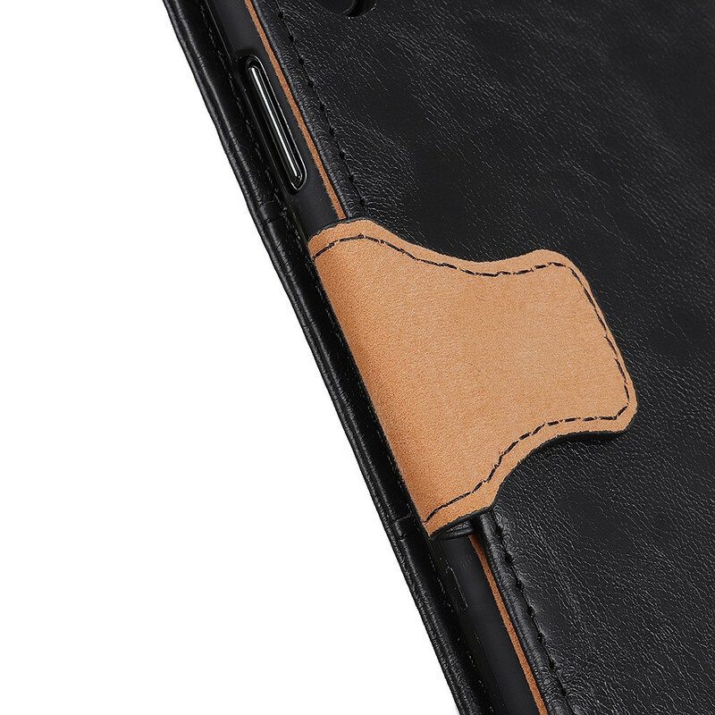 Fodral För Xiaomi Redmi 9 Delat Läder Vändbart Lås