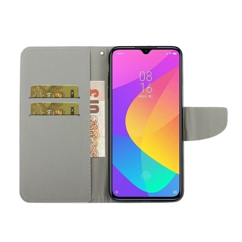 Fodral För Xiaomi Redmi 9 Med Kedjar Färgglada Remblommor