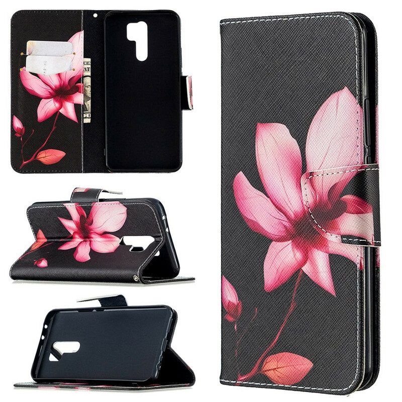 Fodral För Xiaomi Redmi 9 Rosa Blomma