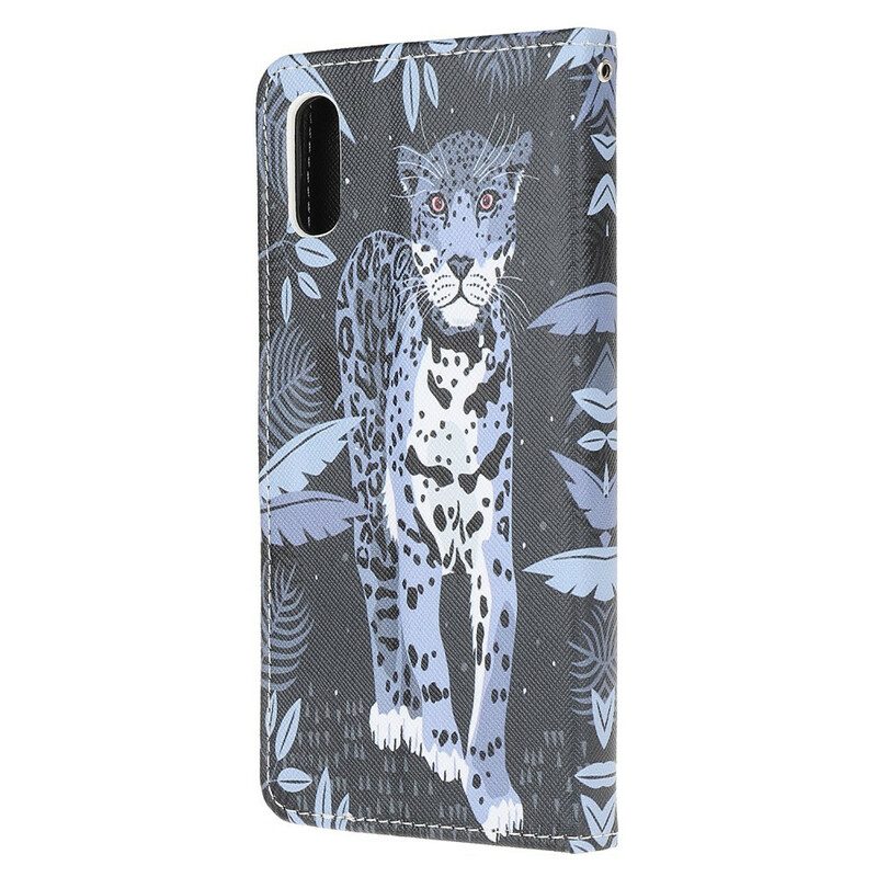 Fodral För Xiaomi Redmi 9A Med Kedjar Thong Leopard