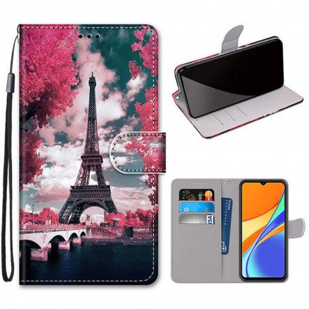 Fodral För Xiaomi Redmi 9C Eiffeltornet På Sommaren