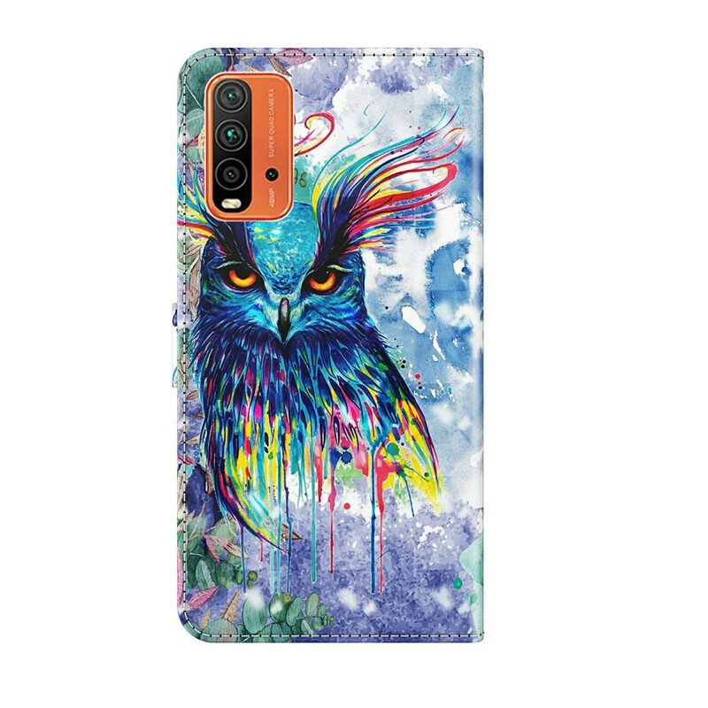 Fodral För Xiaomi Redmi 9T Akvarellfågel
