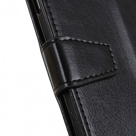 Fodral För Xiaomi Redmi Note 10 / 10S Enkel Glänsande Lädereffekt