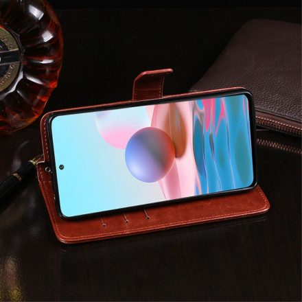 Fodral För Xiaomi Redmi Note 10 / 10S Imitation Läder Idewei