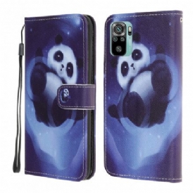 Fodral För Xiaomi Redmi Note 10 / 10S Med Kedjar Thong Space Panda