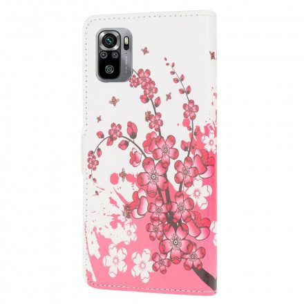 Fodral För Xiaomi Redmi Note 10 / 10S Tropiska Blommor