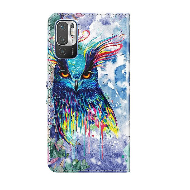 Fodral För Xiaomi Redmi Note 10 5G / Poco M3 Pro 5G Akvarellfågel