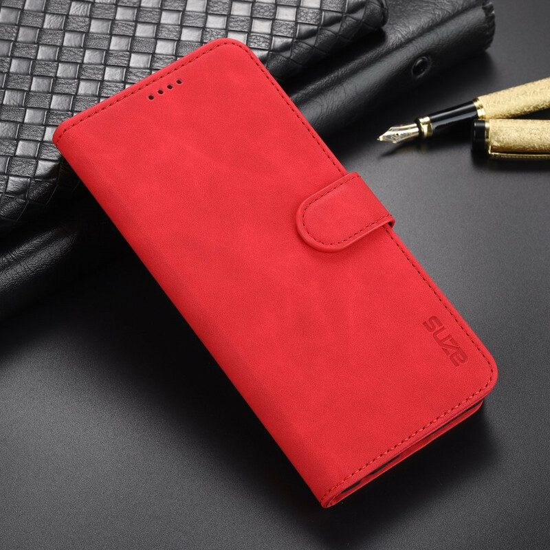 Fodral För Xiaomi Redmi Note 10 5G / Poco M3 Pro 5G Azns Lädereffekt