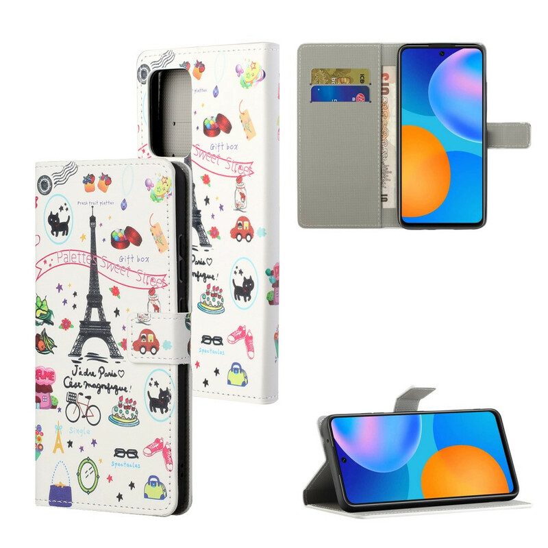 Fodral För Xiaomi Redmi Note 10 5G / Poco M3 Pro 5G Jag Älskar Paris