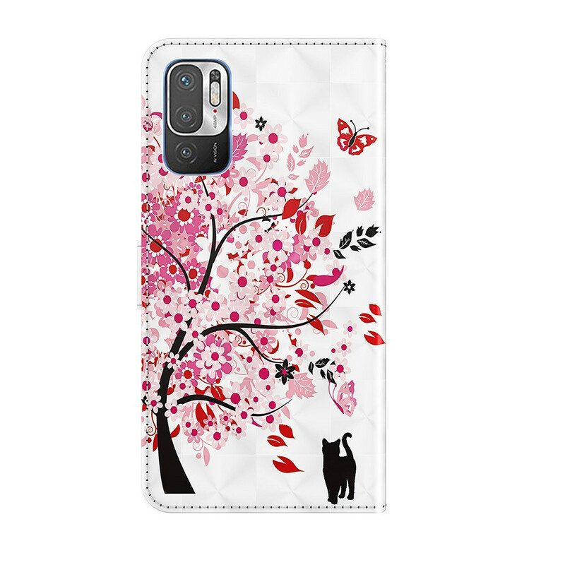 Fodral För Xiaomi Redmi Note 10 5G / Poco M3 Pro 5G Rosa Träd