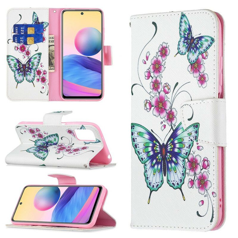 Fodral För Xiaomi Redmi Note 10 5G / Poco M3 Pro 5G Underbara Fjärilar