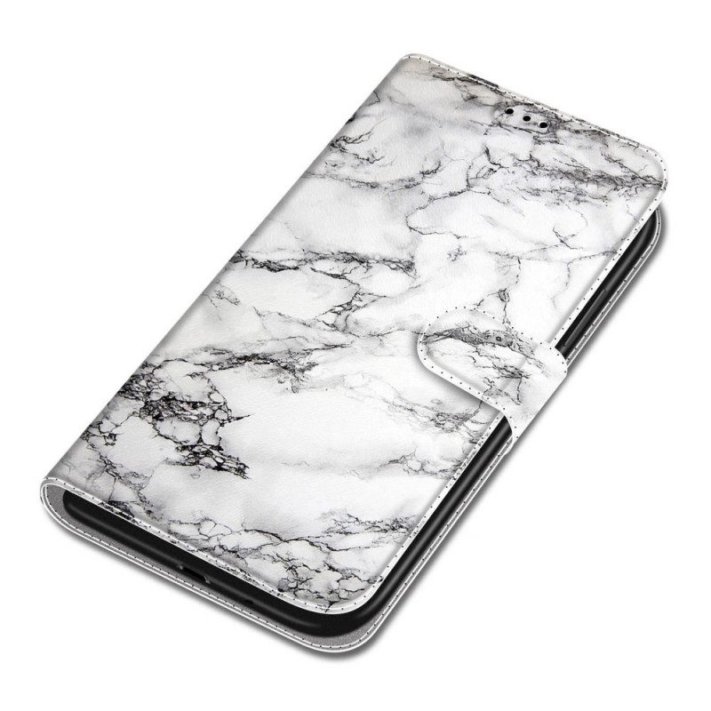 Fodral För Xiaomi Redmi Note 10 Pro Marmor Med Rem