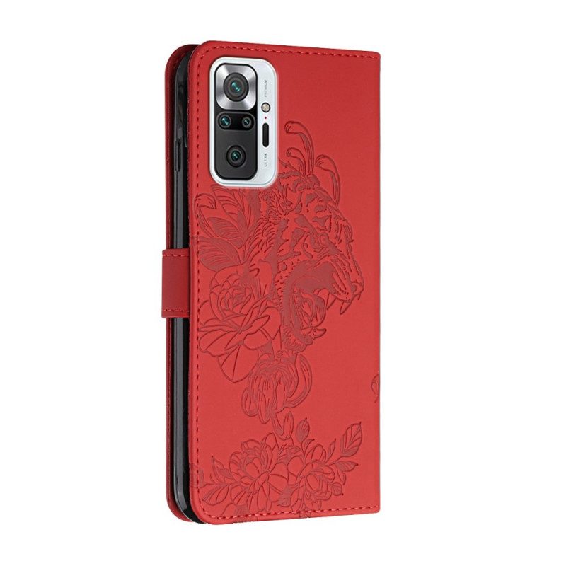 Fodral För Xiaomi Redmi Note 10 Pro Med Kedjar Barock Strappy Tiger