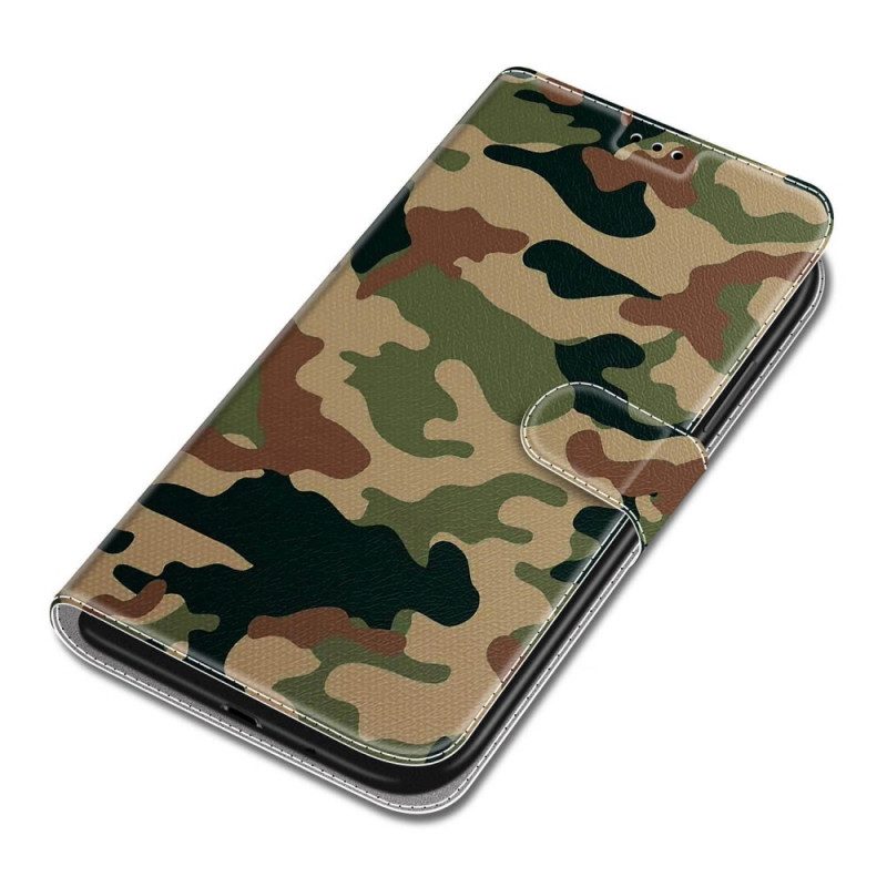Fodral För Xiaomi Redmi Note 10 Pro Med Kedjar Inspänd Militär Kamouflage