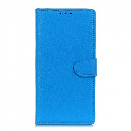 Fodral För Xiaomi Redmi Note 10 Pro Premium Litchi Lädereffekt