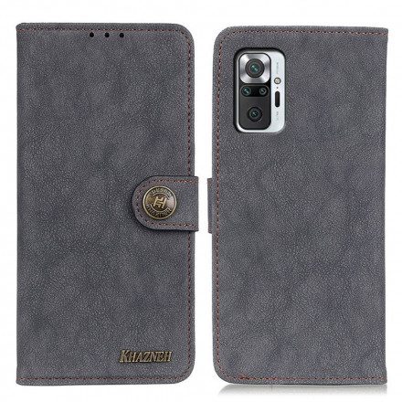 Fodral För Xiaomi Redmi Note 10 Pro Retro Split Läder Khazneh