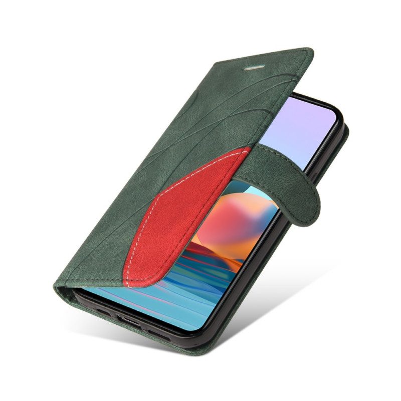 Fodral För Xiaomi Redmi Note 10 Pro Signatur Tvåfärgat Konstläder