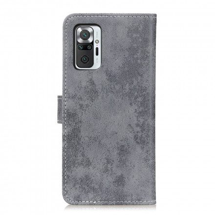 Fodral För Xiaomi Redmi Note 10 Pro Vintage Lädereffekt