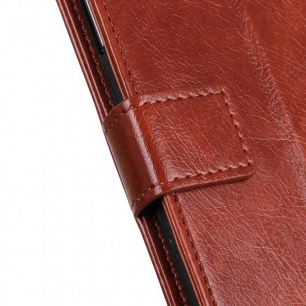 Fodral För Xiaomi Redmi Note 10 Pro Vintage Nitar Nappa Läderstil