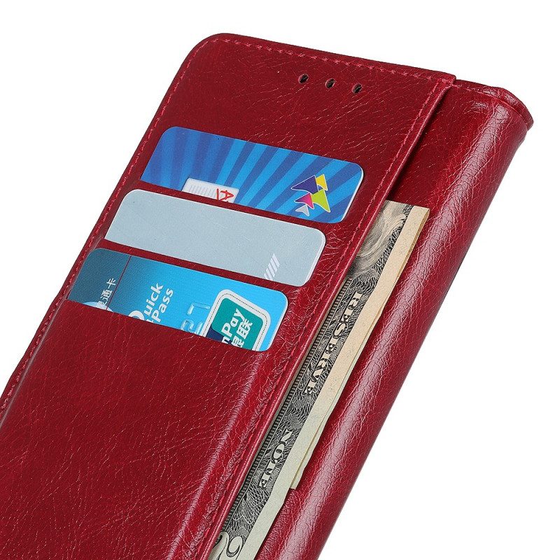Fodral För Xiaomi Redmi Note 11 / 11S Vintage Nitar Nappa Läderstil