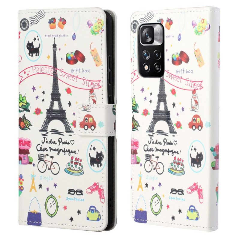 Fodral För Xiaomi Redmi Note 11 Pro 4G / 5G Jag Älskar Paris