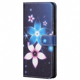 Fodral För Xiaomi Redmi Note 11 Pro 4G / 5G Med Kedjar Lunar Strap Blommor