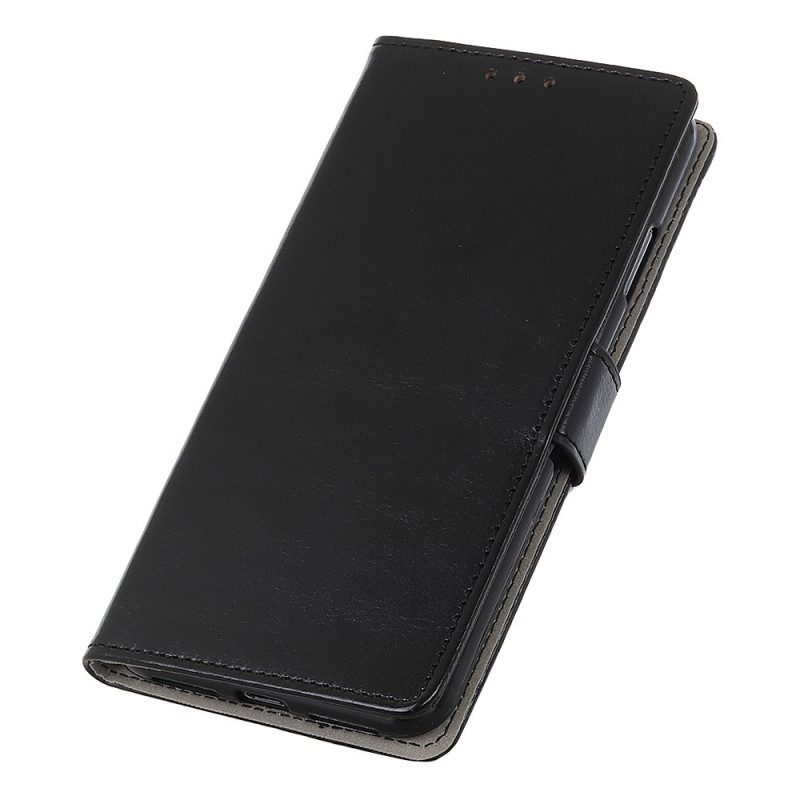 Fodral För Xiaomi Redmi Note 11 Pro Plus 5G Glänsande Lädereffekt