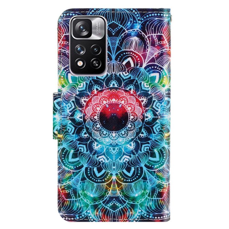 Fodral För Xiaomi Redmi Note 11 Pro Plus 5G Med Kedjar Flashy Strappy Mandala