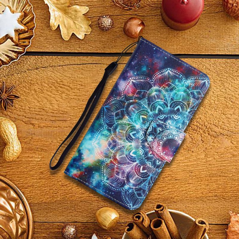 Fodral För Xiaomi Redmi Note 11 Pro Plus 5G Med Kedjar Flashy Strappy Mandala