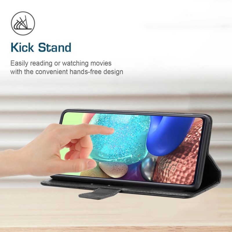 Fodral För Xiaomi Redmi Note 11 Pro Plus 5G Med Kedjar Geometrisk Läderstil