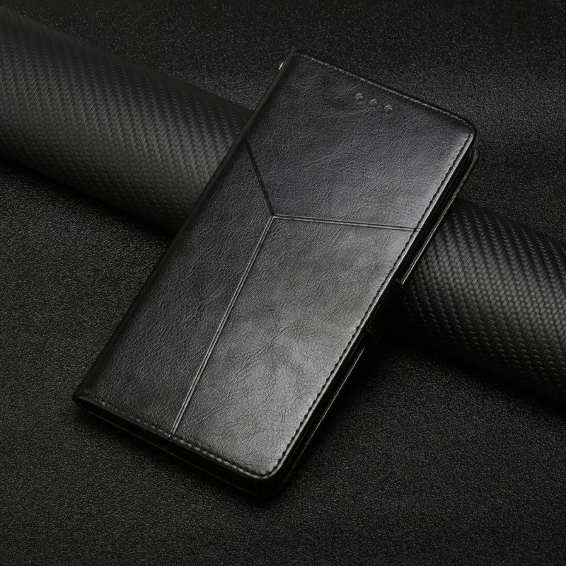 Fodral För Xiaomi Redmi Note 11 Pro Plus 5G Med Kedjar Geometrisk Läderstil