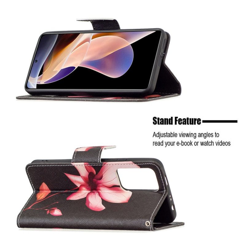 Fodral För Xiaomi Redmi Note 11 Pro Plus 5G Rosa Blomma