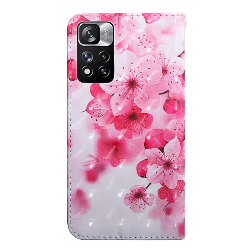 Fodral För Xiaomi Redmi Note 11 Pro Plus 5G Rosa Blommor