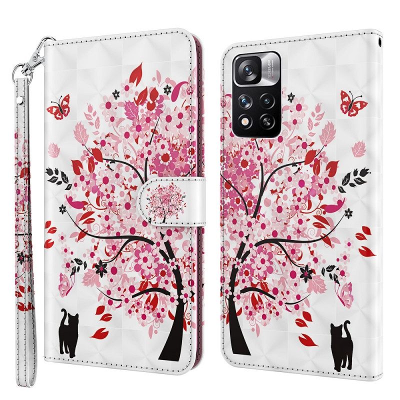 Fodral För Xiaomi Redmi Note 11 Pro Plus 5G Rosa Träd