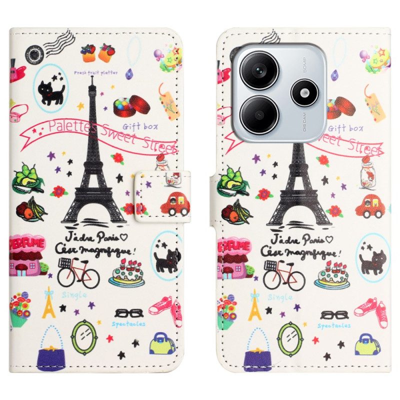 Fodral För Xiaomi Redmi Note 14 4g Jag Älskar Paris