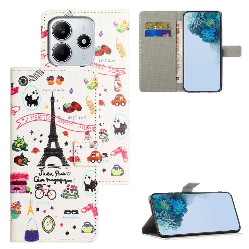Fodral För Xiaomi Redmi Note 14 4g Jag Älskar Paris