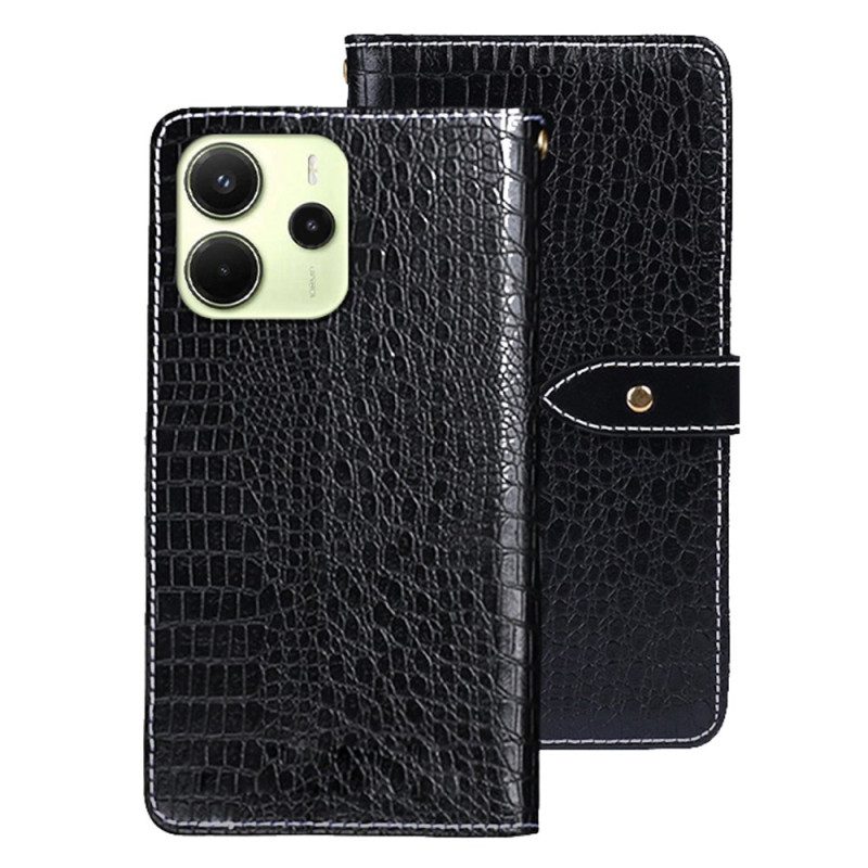 Fodral För Xiaomi Redmi Note 14 4g Krokodilstruktur Idewei