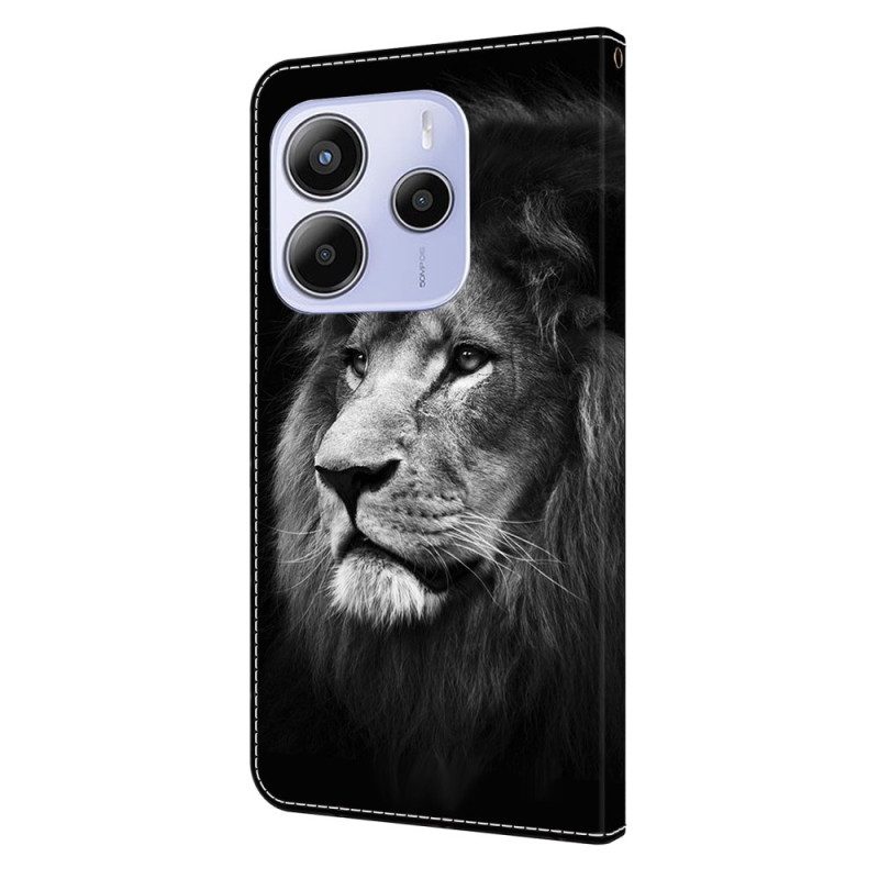 Fodral För Xiaomi Redmi Note 14 4g Lejonmönster