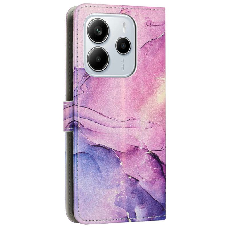 Fodral För Xiaomi Redmi Note 14 4g Marmorerad Effekt