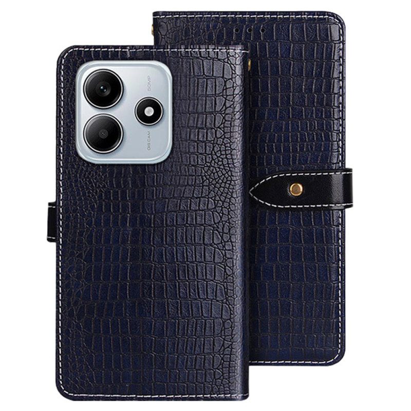 Fodral För Xiaomi Redmi Note 14 5g Idewei Krokodilstil